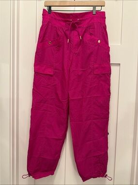 Alicia Keys x Athleta Hot Pink Cargo Jogger Pants